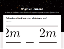 Tablet Screenshot of cosmic-horizons.blogspot.com