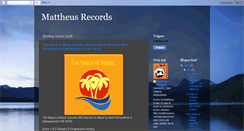 Desktop Screenshot of mattheusrecords.blogspot.com