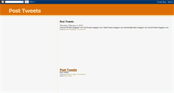 Desktop Screenshot of posttweets.blogspot.com