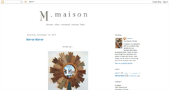 Desktop Screenshot of mmaison.blogspot.com