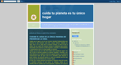 Desktop Screenshot of cuidatuplanetaestunicohogar.blogspot.com