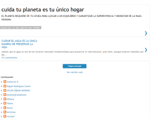 Tablet Screenshot of cuidatuplanetaestunicohogar.blogspot.com