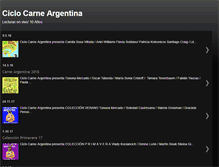 Tablet Screenshot of ciclocarneargentina.blogspot.com