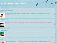 Tablet Screenshot of bowerbirdstyling.blogspot.com