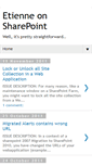 Mobile Screenshot of etienne-sharepoint.blogspot.com