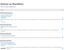 Tablet Screenshot of etienne-sharepoint.blogspot.com