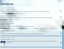 Tablet Screenshot of ciennaturais.blogspot.com
