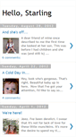 Mobile Screenshot of hello-starling.blogspot.com