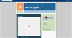 Desktop Screenshot of loksathaparty.blogspot.com