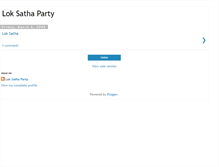 Tablet Screenshot of loksathaparty.blogspot.com