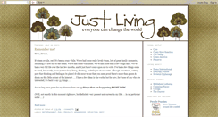 Desktop Screenshot of justlivingdaily.blogspot.com