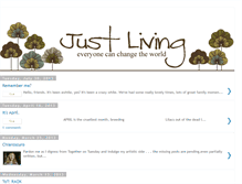 Tablet Screenshot of justlivingdaily.blogspot.com