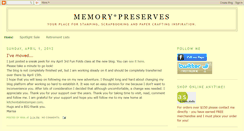 Desktop Screenshot of memorypreserves.blogspot.com