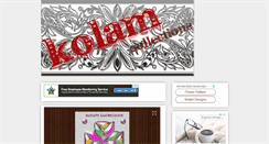 Desktop Screenshot of kolamcollections.blogspot.com