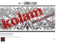 Tablet Screenshot of kolamcollections.blogspot.com