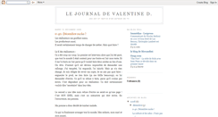 Desktop Screenshot of lejournaldevalentine.blogspot.com