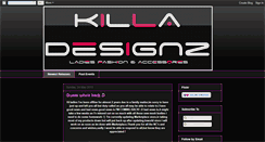 Desktop Screenshot of killadesignz.blogspot.com