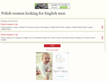 Tablet Screenshot of polishwomenlookingformen.blogspot.com