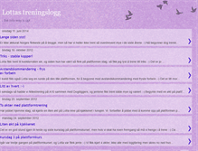 Tablet Screenshot of lottastreningslogg.blogspot.com