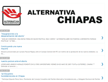 Tablet Screenshot of alternativa-chiapas.blogspot.com