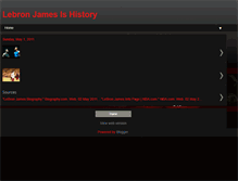 Tablet Screenshot of lebron-jamesmjm.blogspot.com