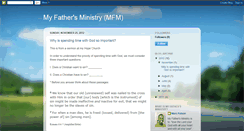 Desktop Screenshot of myfathersministry.blogspot.com