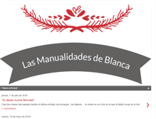 Tablet Screenshot of blancamanualidades.blogspot.com
