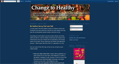 Desktop Screenshot of change-to-healthy.blogspot.com