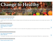 Tablet Screenshot of change-to-healthy.blogspot.com