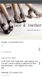 Mobile Screenshot of lace--and--leather.blogspot.com