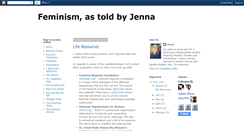 Desktop Screenshot of feminismastoldbyjenna.blogspot.com