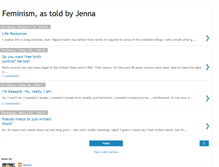 Tablet Screenshot of feminismastoldbyjenna.blogspot.com