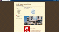 Desktop Screenshot of gndengineeringcollege.blogspot.com