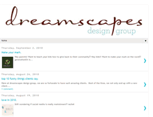 Tablet Screenshot of dreamscapesdesigners.blogspot.com