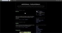 Desktop Screenshot of abnormal-paranormal.blogspot.com