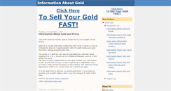 Desktop Screenshot of informationaboutgold.blogspot.com