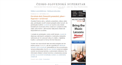 Desktop Screenshot of cesko-slovenska-superstar.blogspot.com