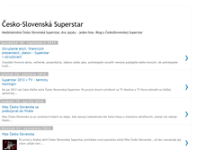 Tablet Screenshot of cesko-slovenska-superstar.blogspot.com