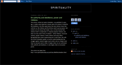 Desktop Screenshot of blogspirituality.blogspot.com