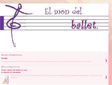 Tablet Screenshot of elmondelballet.blogspot.com