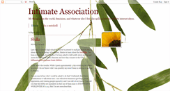 Desktop Screenshot of intimateassociation.blogspot.com