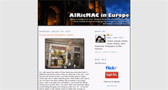 Desktop Screenshot of airicmacineurope.blogspot.com