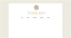 Desktop Screenshot of kristaannphotography.blogspot.com