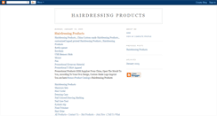 Desktop Screenshot of hairdressing-products.blogspot.com