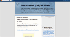 Desktop Screenshot of deutschlerner-berichte.blogspot.com