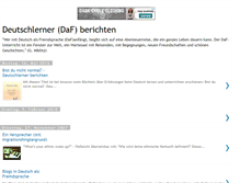 Tablet Screenshot of deutschlerner-berichte.blogspot.com