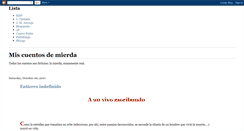 Desktop Screenshot of cuentosdemierda.blogspot.com