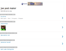 Tablet Screenshot of joemoviemaker.blogspot.com