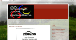 Desktop Screenshot of espeleocameros.blogspot.com