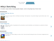 Tablet Screenshot of milkysketchbook.blogspot.com
